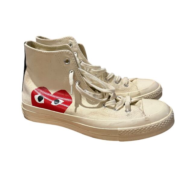 Converse x PLAY Comme des Garçons Chuck 70 Men's Sz. 9 (W 11) - Picture 6 of 13